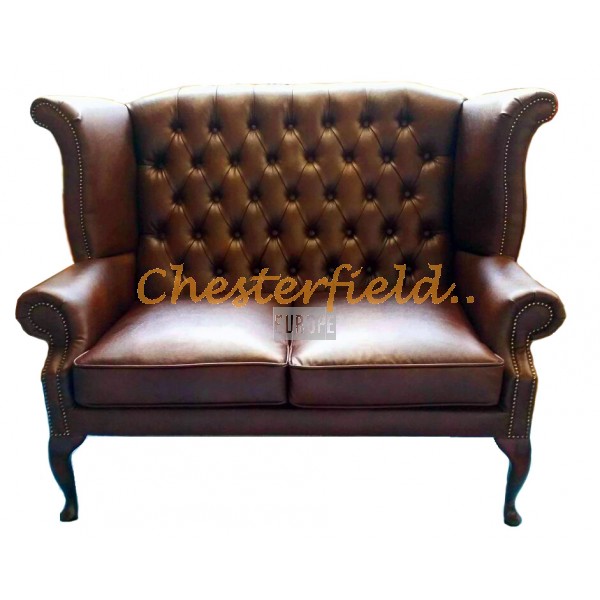 Chesterfield Queen 2-Sitzer Sofa Antikbraun A5