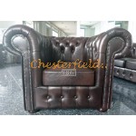 Classic Antikbraun (A5) Chesterfield Sessel