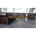 Classic XL 2-Sitzer Antikbraun Chesterfield Sofa 