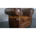 Lord XL Antikgold Chesterfield Sessel 