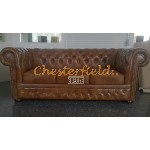 Lord Antikgold 3-Sitzer Chesterfield Sofa