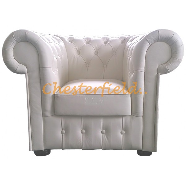 Classic XL Off-White Chesterfield Sessel 