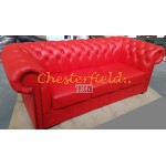 Classic XL Rot 3-Sitzer Chesterfield Sofa