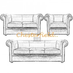 London Chesterfield Garnitur