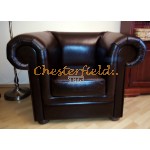 London Antikbraun XL (A5) COLA Chesterfield Sessel 