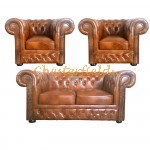 Lord 211 Antikgold Chesterfield Garnitur