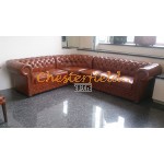 Lord 2+3 Antikwhisky Chesterfield Ecksofa 235 cm x 280 cm