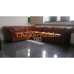 Lord 2+3 Antikwhisky Chesterfield Ecksofa 235 cm x 280 cm