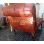 Recamiere Pompadour Chesterfield Linksseitig C12 Antikwhisky