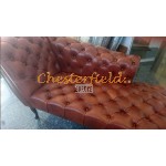 Recamiere Pompadour Chesterfield Linksseitig C12 Antikwhisky