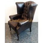 Queen Antikbraun (A5) Chesterfield Ohrensessel