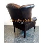 Queen Antikbraun (A5) Chesterfield Ohrensessel