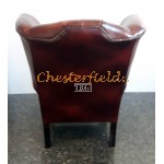 Queen Antikrot (A7) Chesterfield Ohrensessel