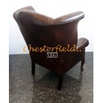 Queen Antikbraun (A5) Chesterfield Ohrensessel 