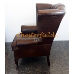 Queen Antikbraun (A5) Chesterfield Ohrensessel 