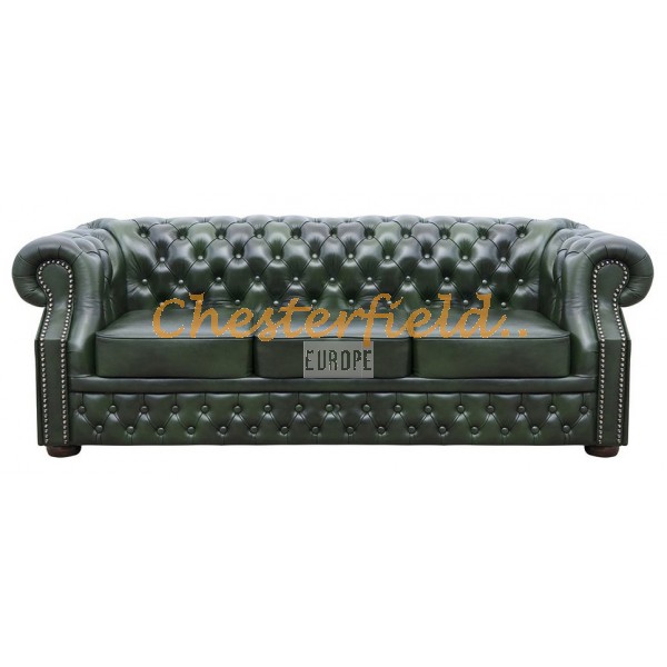 Windsor Antikgruen 3-Sitzer Chesterfield Sofa