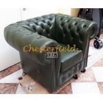 Classic XL Antikgruen (A8) Cheserfield Sessel 