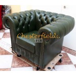 Classic Antikgruen (A8) Cheserfield Sessel