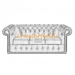 Classic 3er Chesterfield Sofa