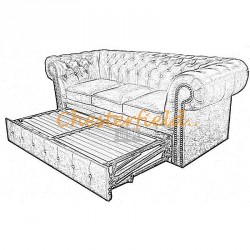 Classic 3er Chesterfield Schlafsofa