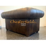 Classic  Antik mittelbraun 2-Sitzer Chesterfield Sofa 