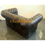 Classic  Antik mittelbraun 2-Sitzer Chesterfield Sofa 