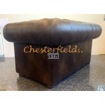 Classic  Antik mittelbraun 2-Sitzer Chesterfield Sofa 