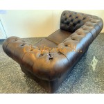 Classic XL Antik mittelbraun 2-Sitzer Chesterfield Sofa 