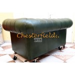 Classic XL Antikgruen 2-Sitzer Chesterfield Sofa 