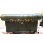 Classic Antikgruen 2-Sitzer Chesterfield Sofa