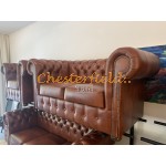 Classic 2-Sitzer Antikwhisky Chesterfield Sofa 