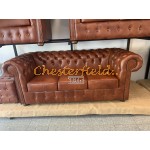 Classic Antikwhisky 3-Sitzer Chesterfield Sofa