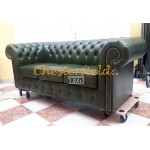 Classic Antikgruen 3-Sitzer Chesterfield Sofa