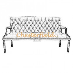 King 3er Chesterfield Sofa