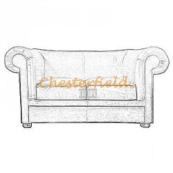 London 2er Chesterfield Sofa