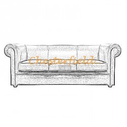 London 3er Chesterfield Sofa