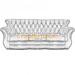 Monk 3er Chesterfield Sofa