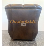 Chesterfield Monk Ledersessel,  Antikmittelbraun (A5M)