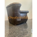 Chesterfield Monk Ledersessel,  Antikmittelbraun (A5M)