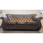 Monk 321 Antikmittelbraun Chesterfield Garnitur A5M