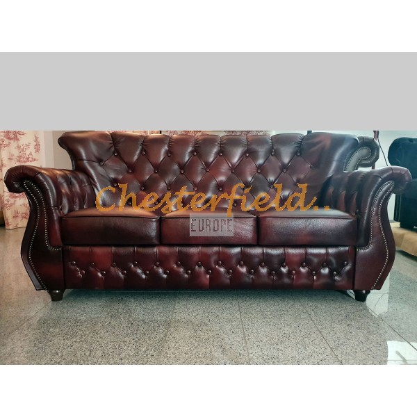 Monk Antikrot 3-Sitzer Chesterfield Sofa (A7)