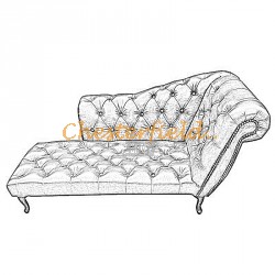 Recamiere Pompadour Chesterfield