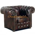 Classic Antikbraun (A5) Chesterfield Sessel