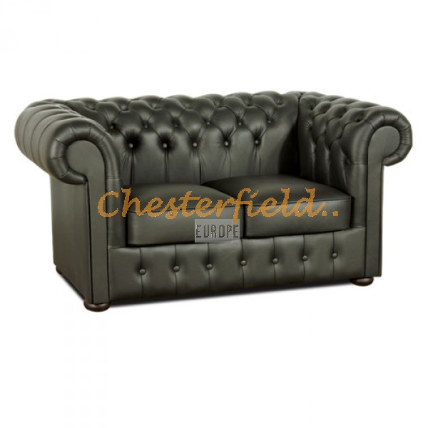 Classic Schwarz 2-Sitzer Chesterfield Sofa