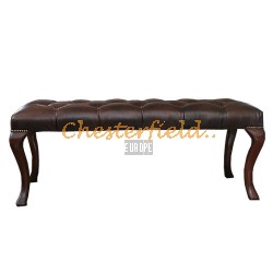 Chesterfield Bank 120 cm x 40 cm Antikbraun (A5)