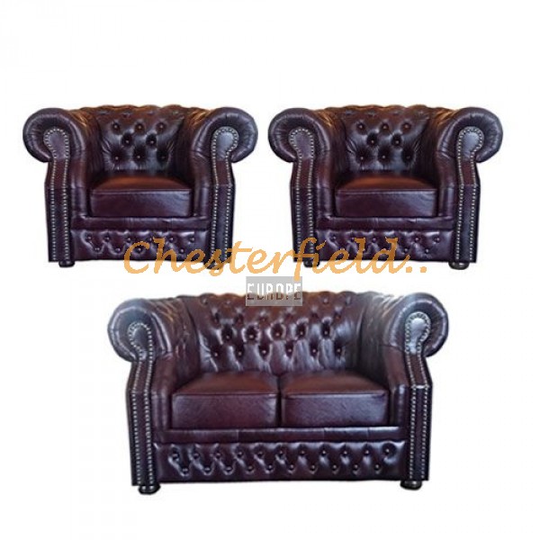 Windsor 211 Antikrot Chesterfield Garnitur