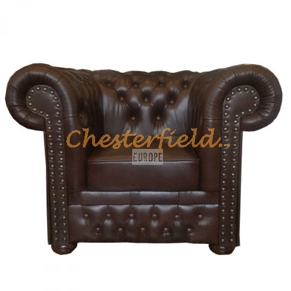 Lord XL Antikbraun Chesterfield Sessel 