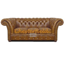 Windchester Antikgold 3-Sitzer Chesterfield Sofa