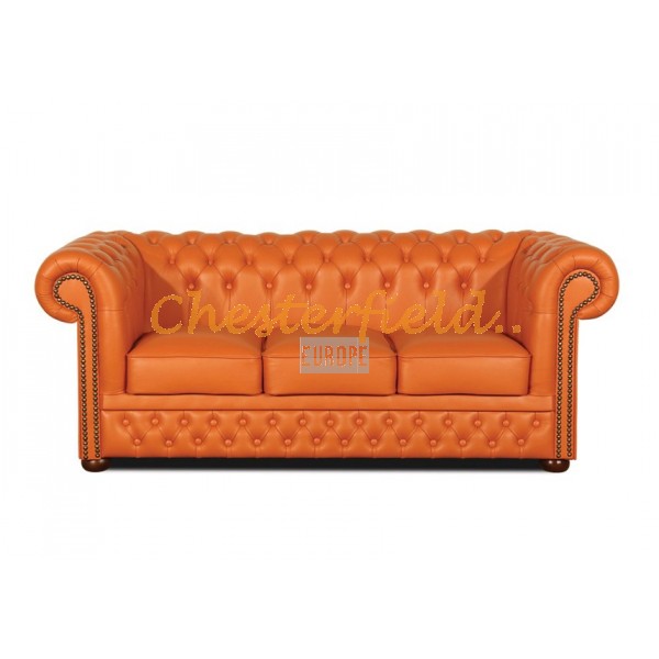 Lord Orange 3-Sitzer Chesterfield Sofa