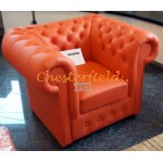 Classic 321 Orange Chesterfield Garnitur